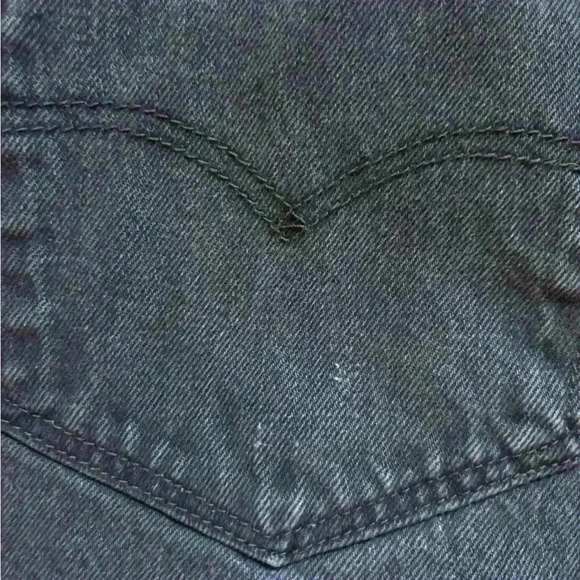 Levi's 501 Button Fly Original Fit Black Jeans size 38x32 - Picture 6 of 13